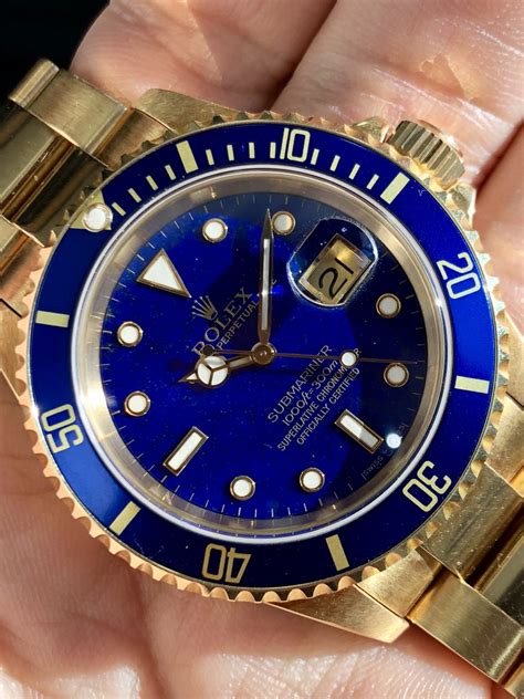 christies rolex submariner lapis lazuli|Rolex 16618.